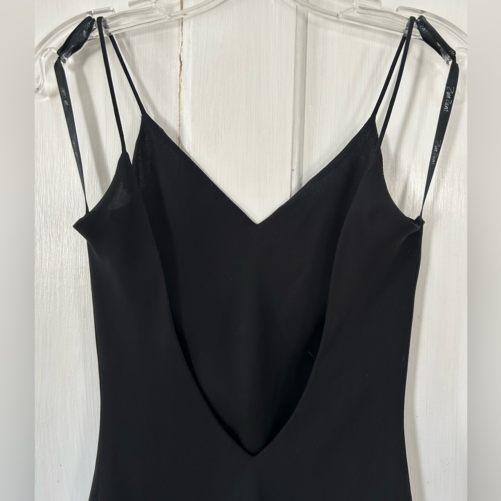 90’s Vintage Zum Zum Low Back Black Gown size XS - Picture 3 of 5